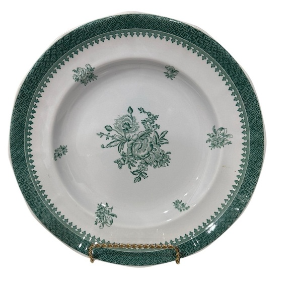 Wedgwood Mount Vernon Green 10 1/4 inch Dinner Plate 1970’s  Made in England - Picture 5 of 6